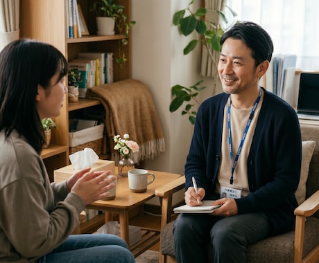 精神科OTが聴く、苦しい恋の不安を解消します 依存や自己肯定感で悩むあなたに、安心できる「心の居場所」を。 イメージ1