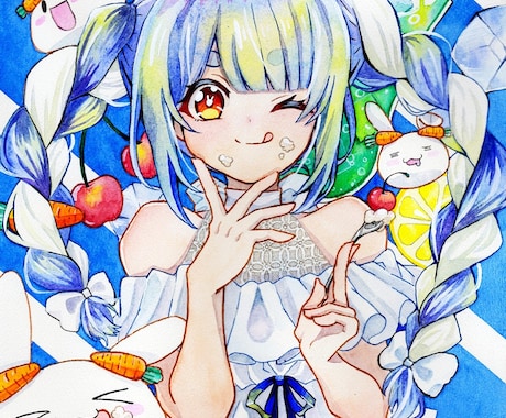 水彩のアイコン！原画もお届け出来ます 特に女の子を描くのが得意です！オリジナル歓迎！ イメージ2