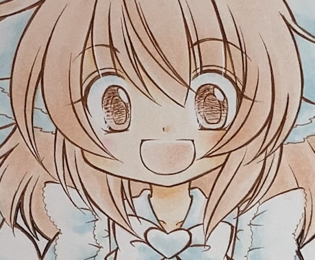 コピックで描いたアナログイラスト原画をお届けします 1000枚
