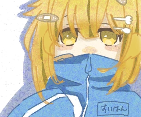 商用ok〜 他にはない優しい可愛いイラスト描きます 顔から胸元からまでのイラストを描きます!アイコンなどに是非 イメージ1