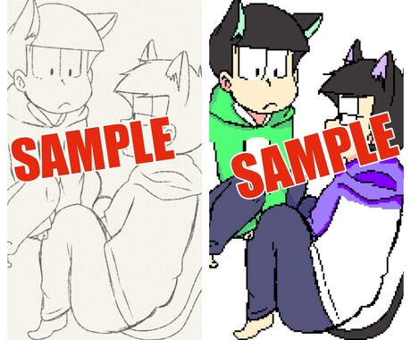 あなたの線画をドット絵にし、色付けします 絵柄はそのままにドット絵にしてみませんか？ イメージ1