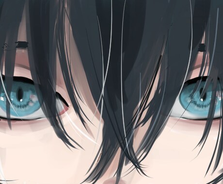 貴方の理想の絵を描きます Skeb依頼歴あり！目が特徴的な人物を描きます イメージ1
