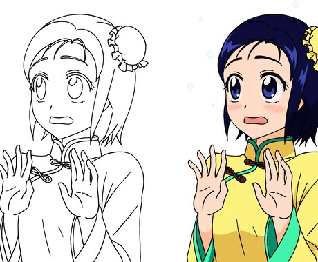 アドビ フォトショップで簡単アニメ塗りお教えします デジタルでイラストにカッコよく色をつけたい方へ イメージ1