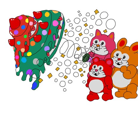 ほんわかポップなイラストの作成承ります ちょっぴりレトロな癒されイラスト！ イメージ2