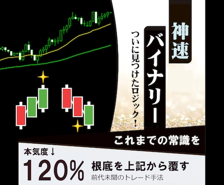 神速バイナリーオプション手法をお教えします ついに見つけたロジック！ これまでの常識を根底から覆す手法！ イメージ1