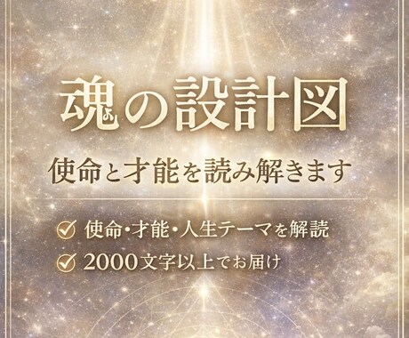 魂の設計図：使命と才能を読み解きますます 生まれる前に決めた人生テーマを紐解く イメージ1