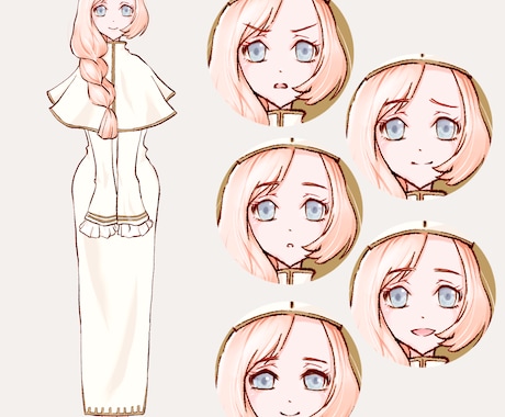 完成品女性立ち絵キャラクターを販売しています adopt/TRPG/Vtuber/IRIAMなどに② イメージ2
