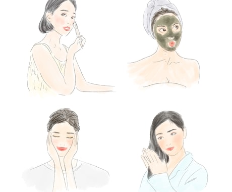 商業OK！水彩画タッチのお洒落人物イラスト描きます オプションでグッズへの使用・販売も◎ イメージ1
