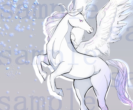 綺麗でカッコいい馬を描きます 馬がお好きな方、お店のチラシやアイコンにも！ イメージ1