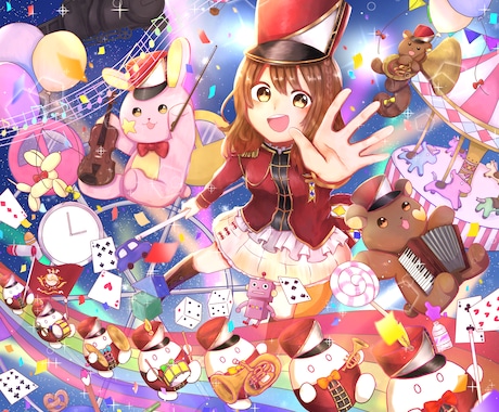 MVイラスト、CDジャケット作成します 曲のイメージに合わせたイラストお届けします イメージ1