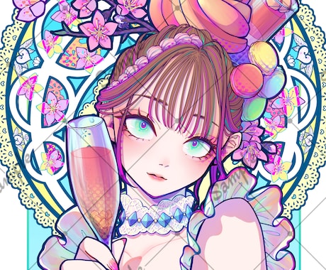 サムネイルや歌ってみたに使える1枚絵を制作します イメージ1