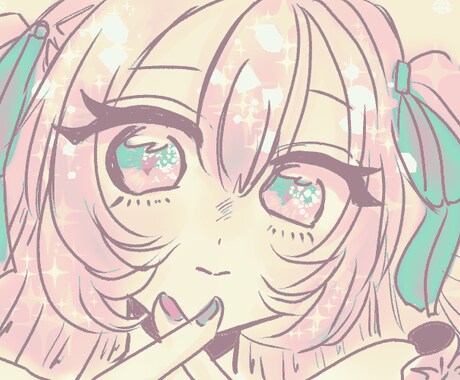 SNSのヘッダーをゆめかわいい絵柄で描きます ゆめかわ！好きな要素をたくさんお申し付けください！ イメージ2