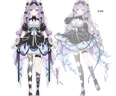 VTuberのパーツ分けイラスト制作します 透明感のある可愛い少女らしいイラスト制作いたします イメージ2