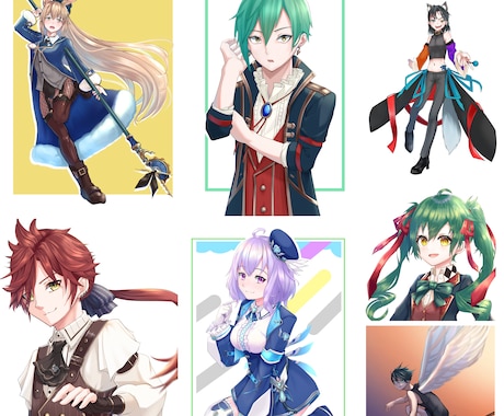 塗りがきれいなキャラクターイラストを制作いたします 立ち絵やアイコン、MV用キャライラストなどを制作いたします。 イメージ2