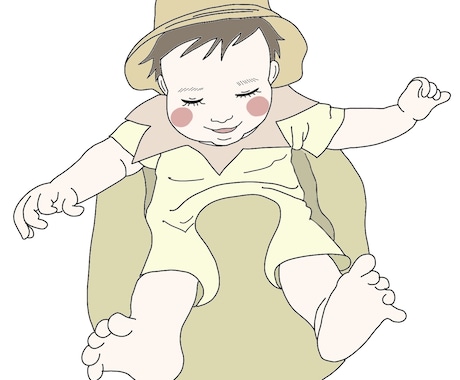 ママさんたちに褒められるおしゃかわアイコン作ります 今しか残せない可愛いお子さんの姿イラストにしてみませんか？ イメージ2