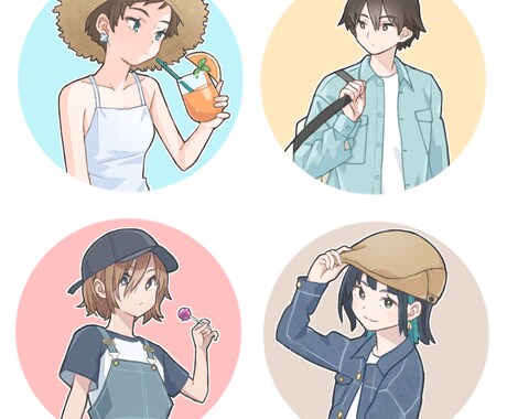 世界にひとつ！あなただけのアイコンを制作いたします オリジナルで差別化したいあなたのイメージを形にいたします！ イメージ1