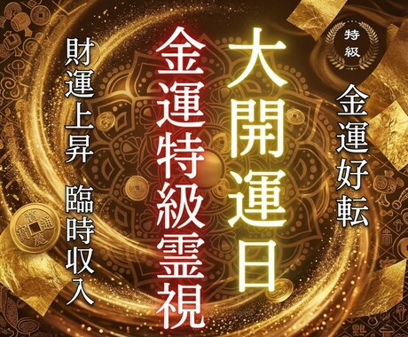 宝くじ | あなたの大開運日を霊視します 魂の流れが整った日に、金運は引き寄せられます。 イメージ1