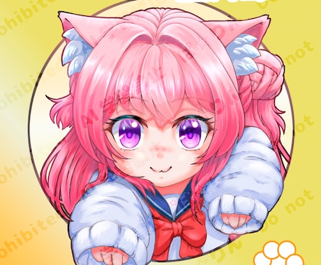 ふわっと癒し"目力つよつよ"鮮やかアイコン作ります 先着3名限定！お試し料金でご用意します イメージ2