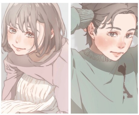 透明感と温かみあるイラストお描きします 男性にも女性にも親しみやすい印象の絵を心を込めて仕上げます イメージ1