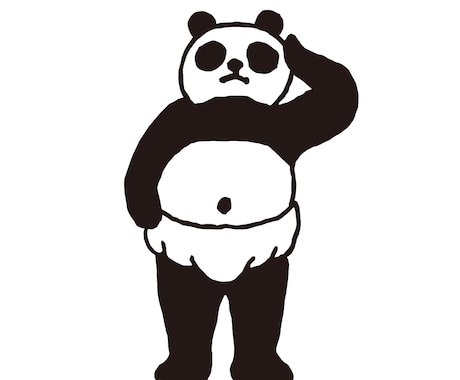 ニッチ過ぎる！擬人化したパンダのイラスト描きます アイコン・グッズ・広告物など様々な用途でご使用いただけます イメージ2