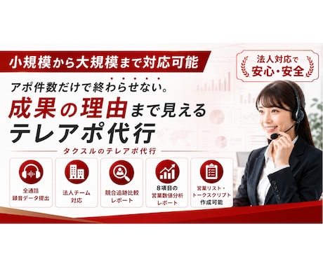 小規模～大規模まで対応  録音提出・架電代行します イメージ1