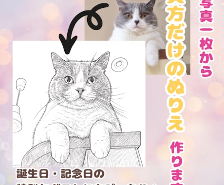 写真から丁寧な線画イラストをお作りします イメージ1