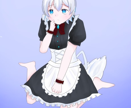全身イラストとなります 立ち絵及び全身の1枚絵を書きます イメージ1