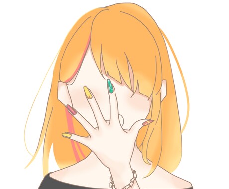 シンプル×オシャレな女の子(男の子も可)描きます 個性的な女の子男の子をデザインします イメージ2