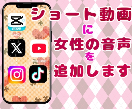 ショート動画を制作し、音声を入れます 動画解説にAIじゃない、人の声はいかがですか？ イメージ1