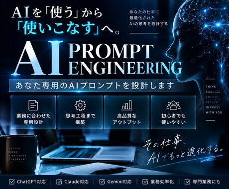chatGPTに何をさせたいですか？AI設計します プロンプト設計、指示書設計、AI活用相談を受け付けます。 イメージ1