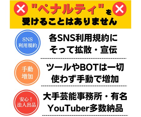 YouTubeチャンネル登録者1000人増加します YouTube｜登録者1000人｜収益化｜減少補填1か月付き イメージ2