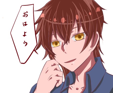 sns等で使えるアイコンをかきます アニメのようなイラスト、ゆるふわに塗ります。 イメージ2