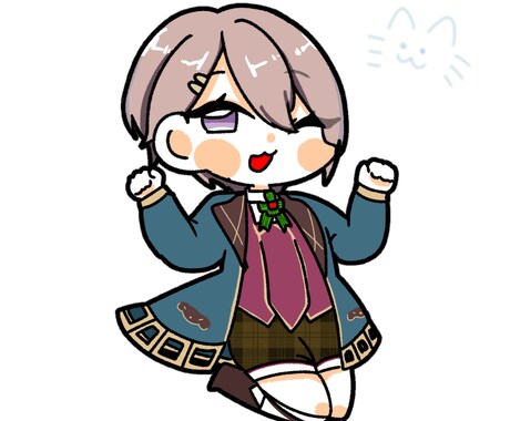 可愛いもちっとしたイラスト描きます 可愛いもちっとしたデフォルメイラストをお描きします♪ イメージ2