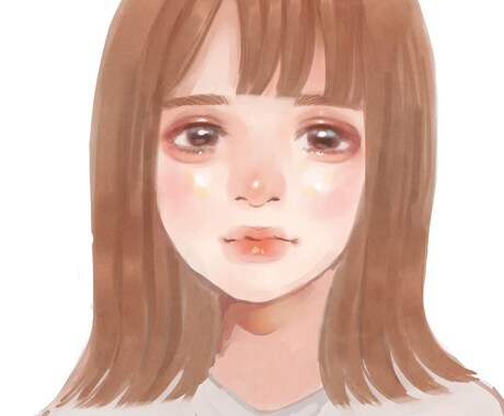 ぷにふわ美少女♡似顔絵描きます 可愛い女性を更に可愛く描きます...♡ イメージ1