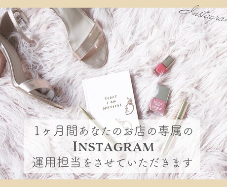 1ヶ月間Instagramの運用代行いたします ご自身のお仕事に専念出来るよう代行させていただきます。 イメージ1