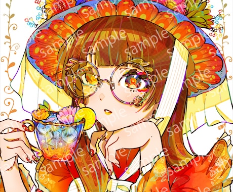 ポップで華やかなSNSアイコンを制作致します 納期厳守で丁寧な対応を心がけております。 イメージ2