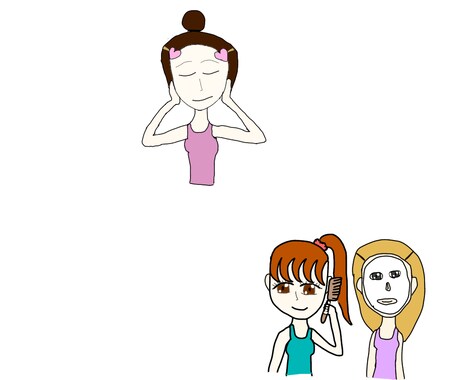 美容女子を描きます 綺麗な美容系女子を描きます！ /'" イメージ1