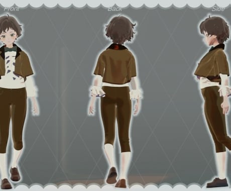 VRChat用人型アバター制作いたします 1万円でオーダーメイドアバター作れます イメージ2