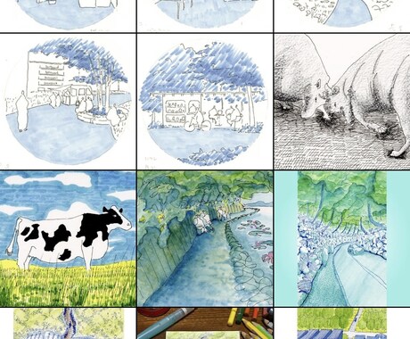 初回限定価格　建築、街、自然のイラスト描きます イメージ1