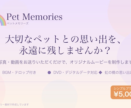 家族（ペット）の思い出をストーリー動画に仕上げます 昔の写真もOK｜プレゼントにも イメージ1