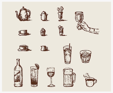 ヨーロッパの古い本の挿絵っぽいイラスト作成します ロゴにもおすすめ！レトロでシックなエッチング風の線画です。 イメージ2