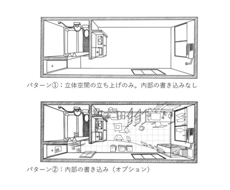 妹尾河童流パース「見下げ図」を作成します 思い出の建築を空間として残したい方へ イメージ2