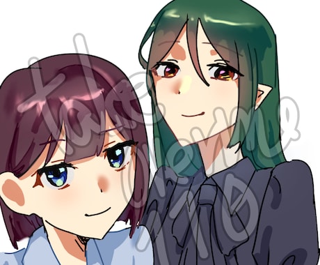 白背景、要望通りの絵を描きます イメージ1