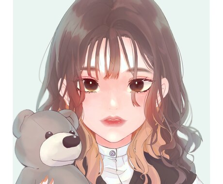 透明感のある可愛いSNS用アイコン作ります 可愛くて綺麗なあなただけのオリジナルアイコン作ります！ イメージ2