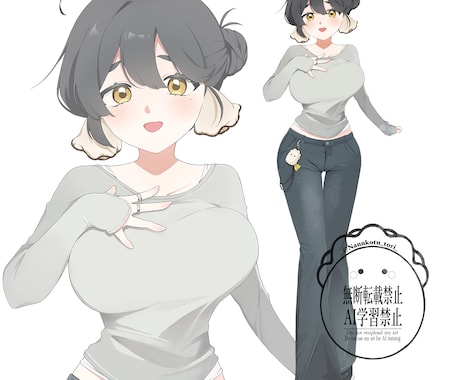 立ち絵を描きます 配信や動画使用頂ける立ち絵を制作いたします！ イメージ2