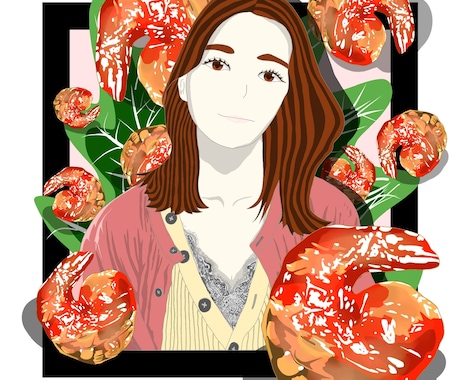 オーダーメイドのイラスト描きます 食べ物とかわいい人物のイラストです！ イメージ1