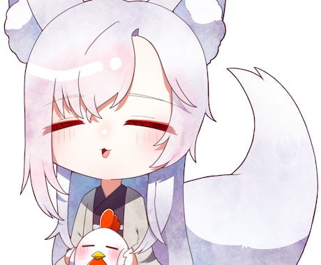 ふわっと可愛いデフォルメイラスト描きます SNSで使いやすい、可愛いミニキャラ制作します！ イメージ2
