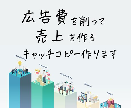 広告費を削って売上を作るキャッチコピー作ります 世界にひとつだけ、あなたの為に作成します イメージ1