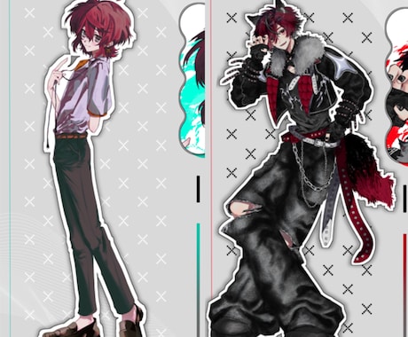 簡易ディスプレイ有のTRPG用立ち絵を制作します 納品後すぐに身内へ立ち絵を公開したい！という方にオススメ！ イメージ1