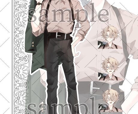 立ち絵イラスト描きます 全身の立ち絵イラストを描きます！TRPGなどにお使い頂けます イメージ2